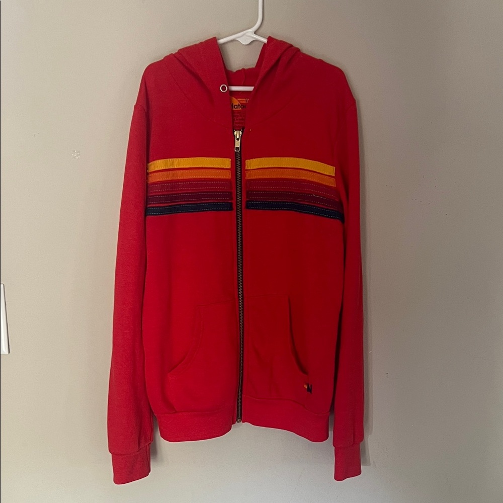 Aviator Nation girls size 12 zip down sweatshirt